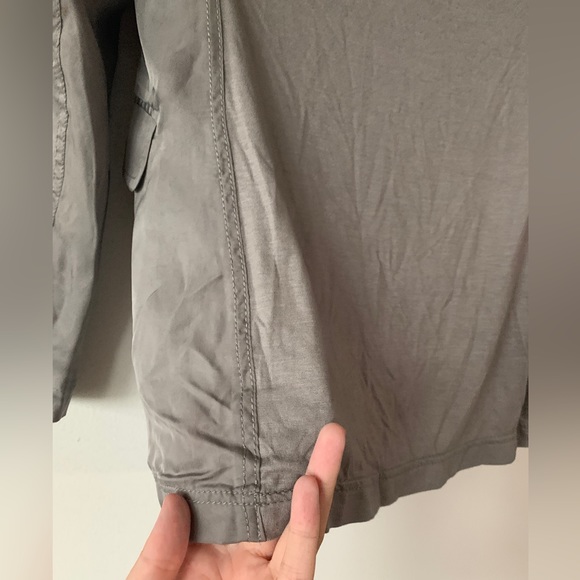 Club Monaco grey silky blazer size 4 - Picture 7 of 8